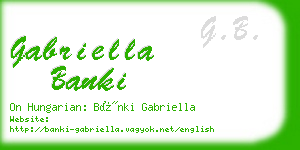 gabriella banki business card